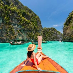 Pi leh Lagoon at ko Phi Phi lay island in Krabi