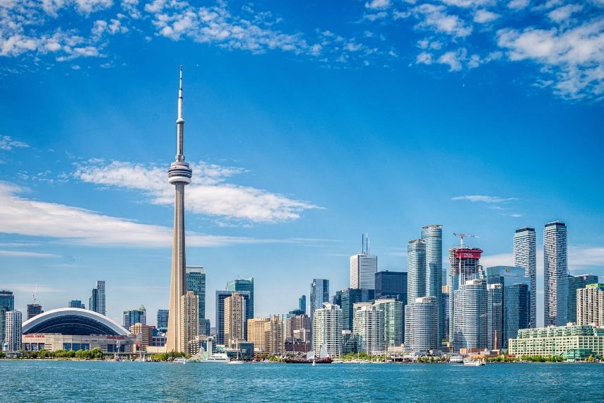 Skyline of Toronto in Canada