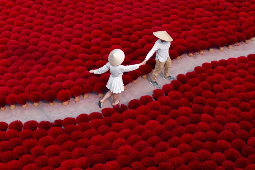couple tourist in Vietnam