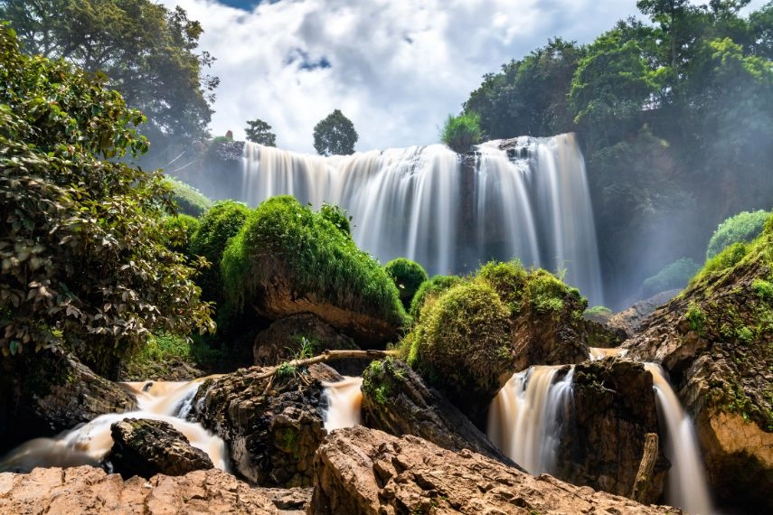 Elephant Falls at Da Lat in Vietnam