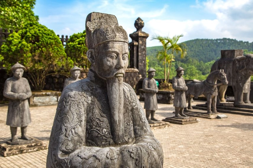 Tomb of Khai Dinh in Hue, Vietnam